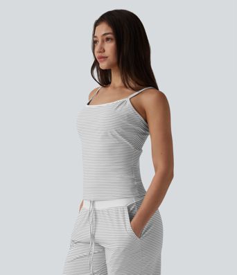 Canotta casual a righe