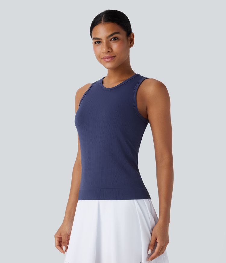 Débardeur de sport sans coutures Flow ajouré