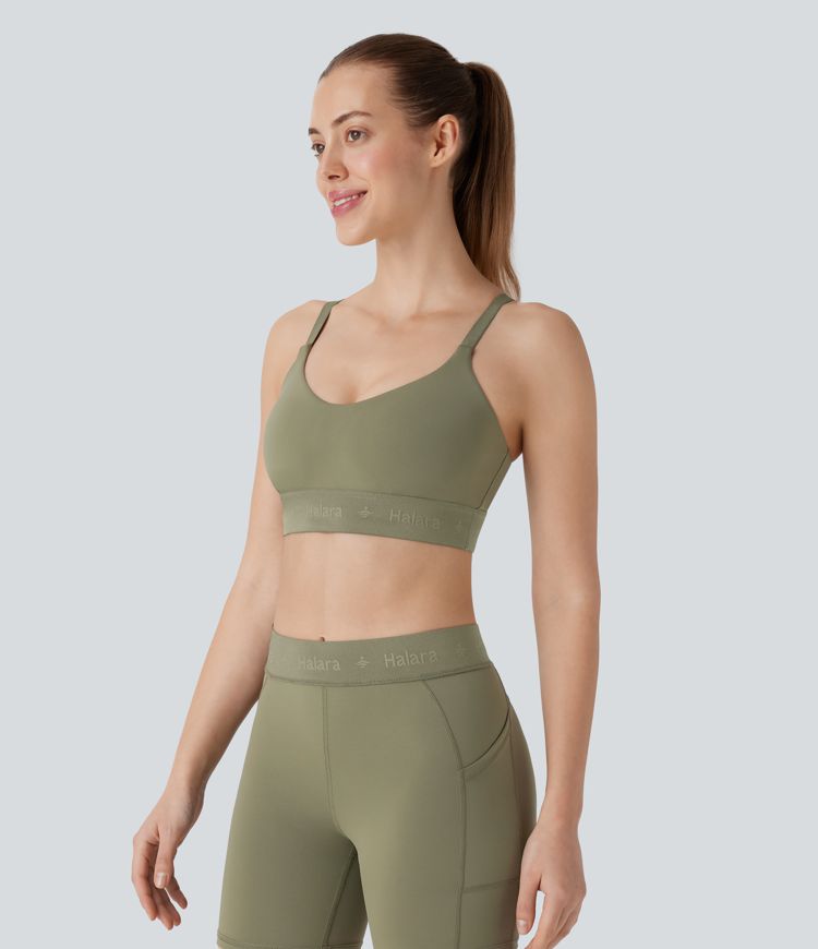 SpeedWave™ Medium Support Adjustable Strap Quick Dry Workout Sports Bra