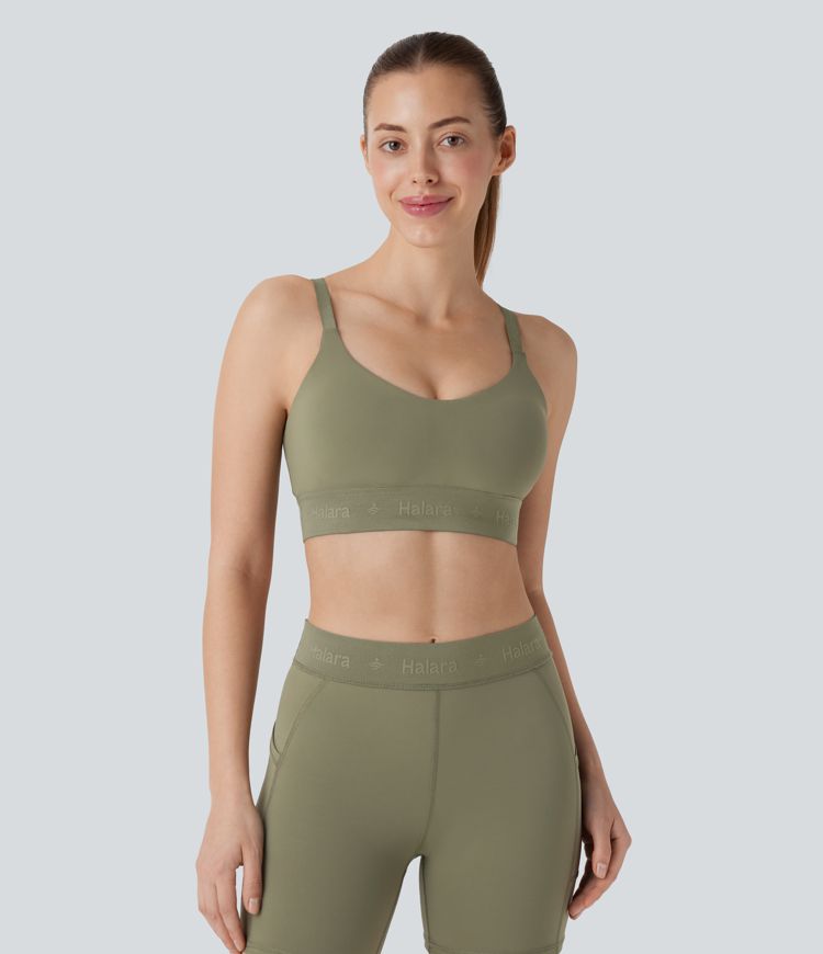 SpeedWave™ Medium Support Adjustable Strap Quick Dry Workout Sports Bra