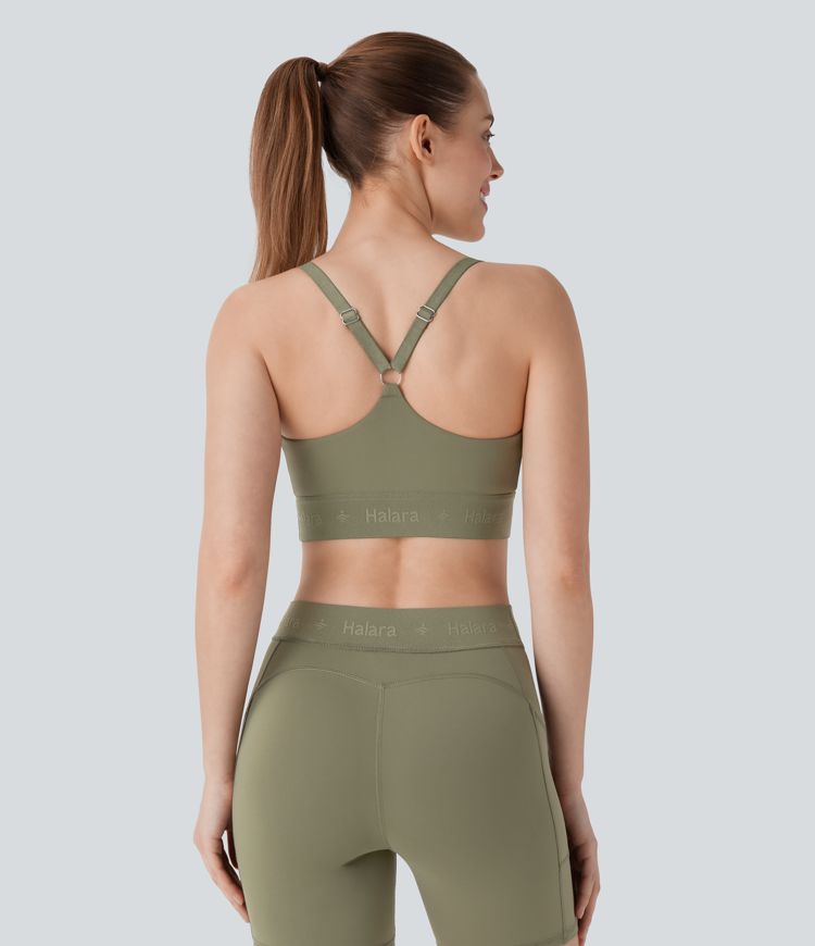 Sujetador SpeedWave™ deportivo entrenamiento secado rápido correa ajustable soporte medio
