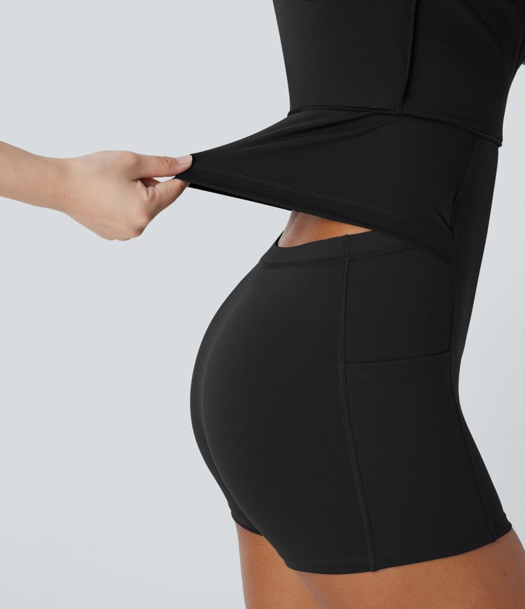 SoftlyZero™ Airy Molded Cups Cool Touch Dance Active Dress-Easy Peezy Edition D-F Cups