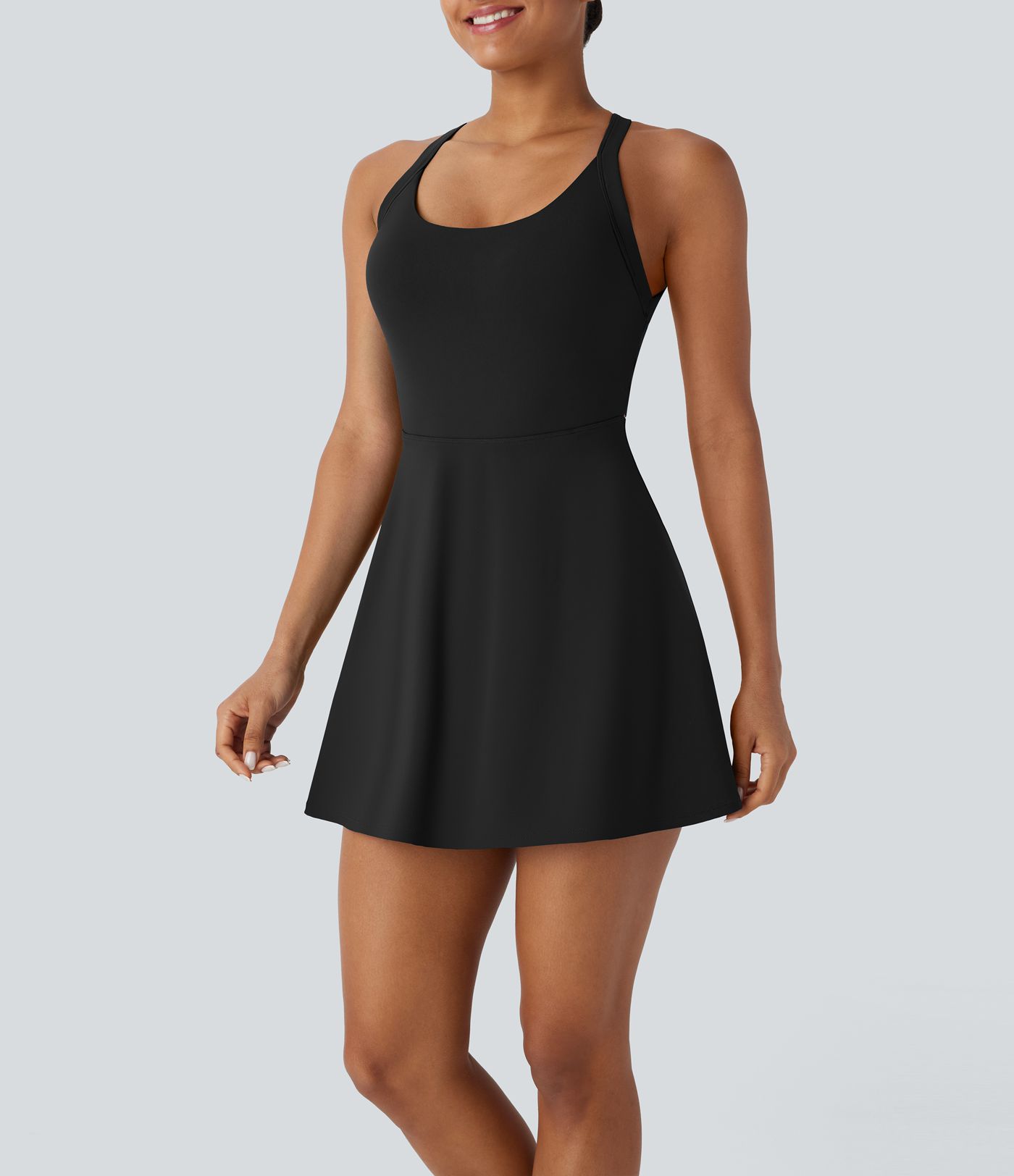 SoftlyZero™ Airy Molded Cups Cool Touch Dance Active Dress-Easy Peezy Edition D-F Cups