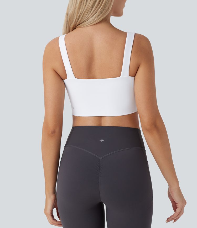 Softlyzero™ Airy Low Support Twisted Cut Out Backless Cool Touch Yoga Sports Bra-UPF50+-D/DD/DDD/F Cups
