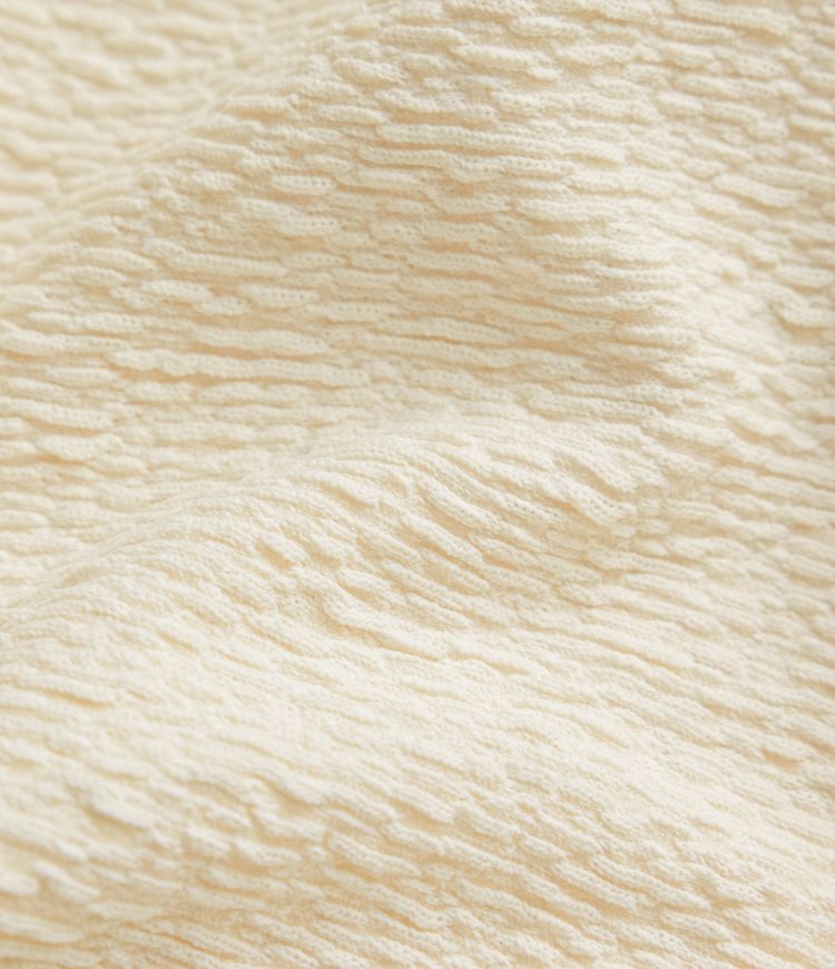 Maillot de bain une pièce texturé à bretelles croisées et laçage