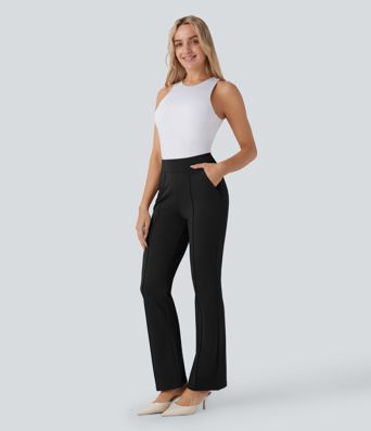 Pantalon tailleur bootcut taille haute Halara Flex™ avec poches