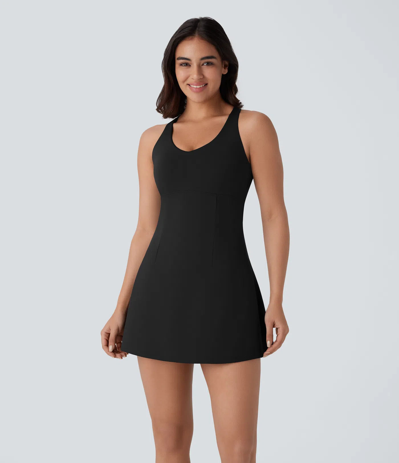 Softlyzero™ Airy Backless Crisscross Cool Touch Mini Dance Active Dress-UPF50+