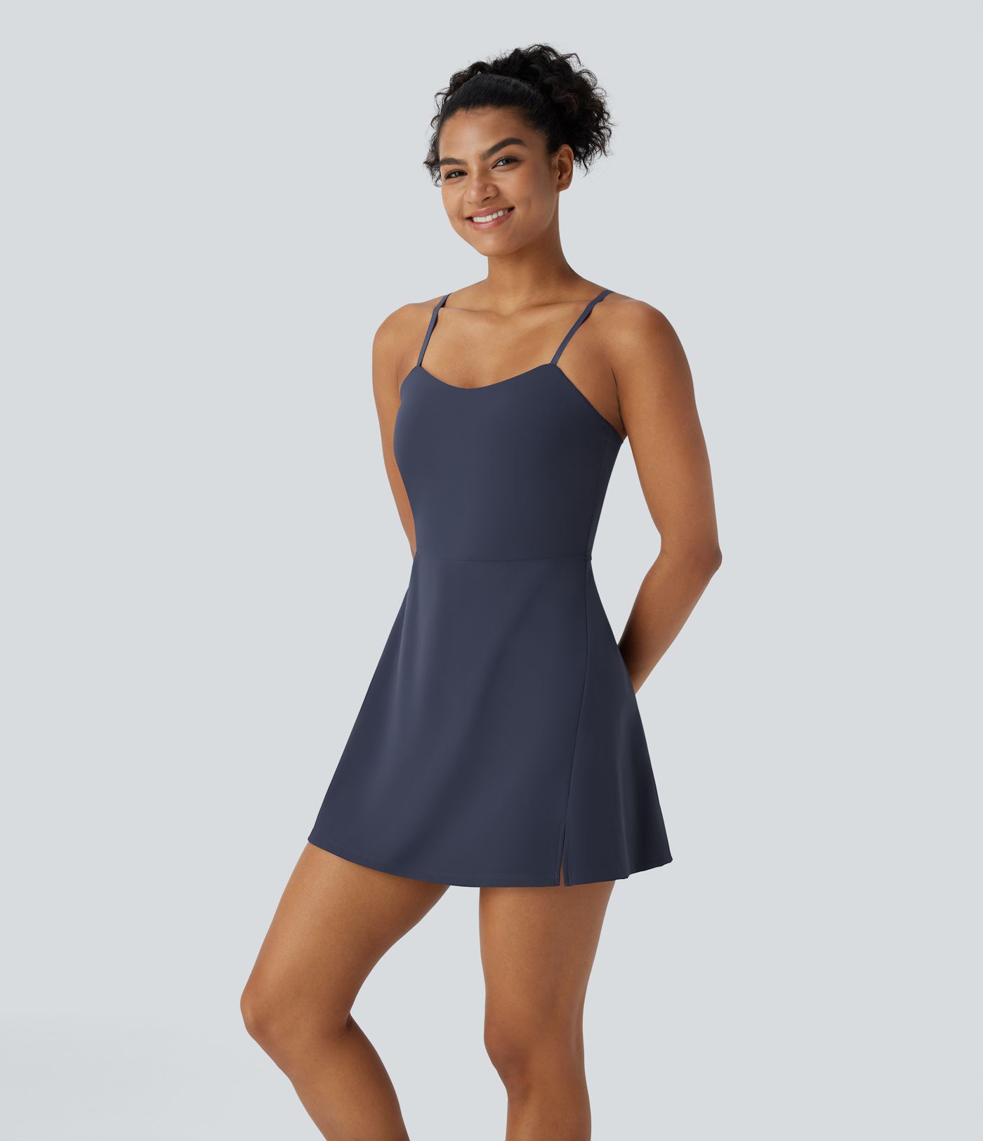 SoftlyZero™ Airy 2-in-1 Pocket Cool Touch Mini Dance Active Dress-Easy Peezy Edition
