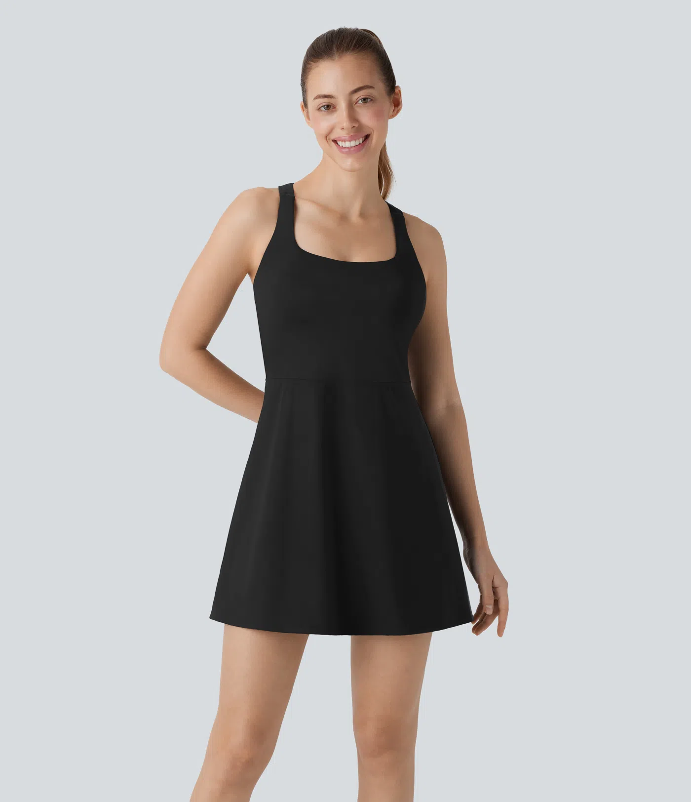 SoftlyZero™ Airy 2-in-1 Pocket Cool Touch Mini Tennis Active Dress-UPF50+