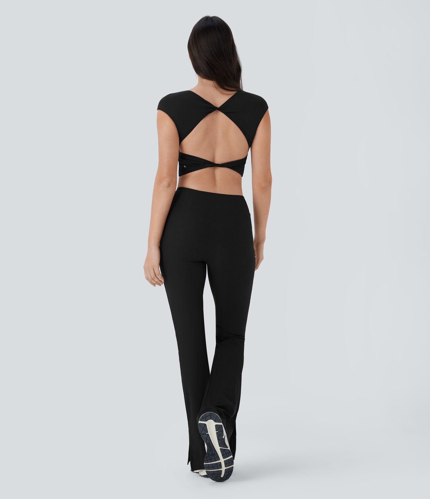 SoftlyZero™ Airy Cap Sleeve Skinny Cropped Cool Touch Yoga Tank Top-UPF50+