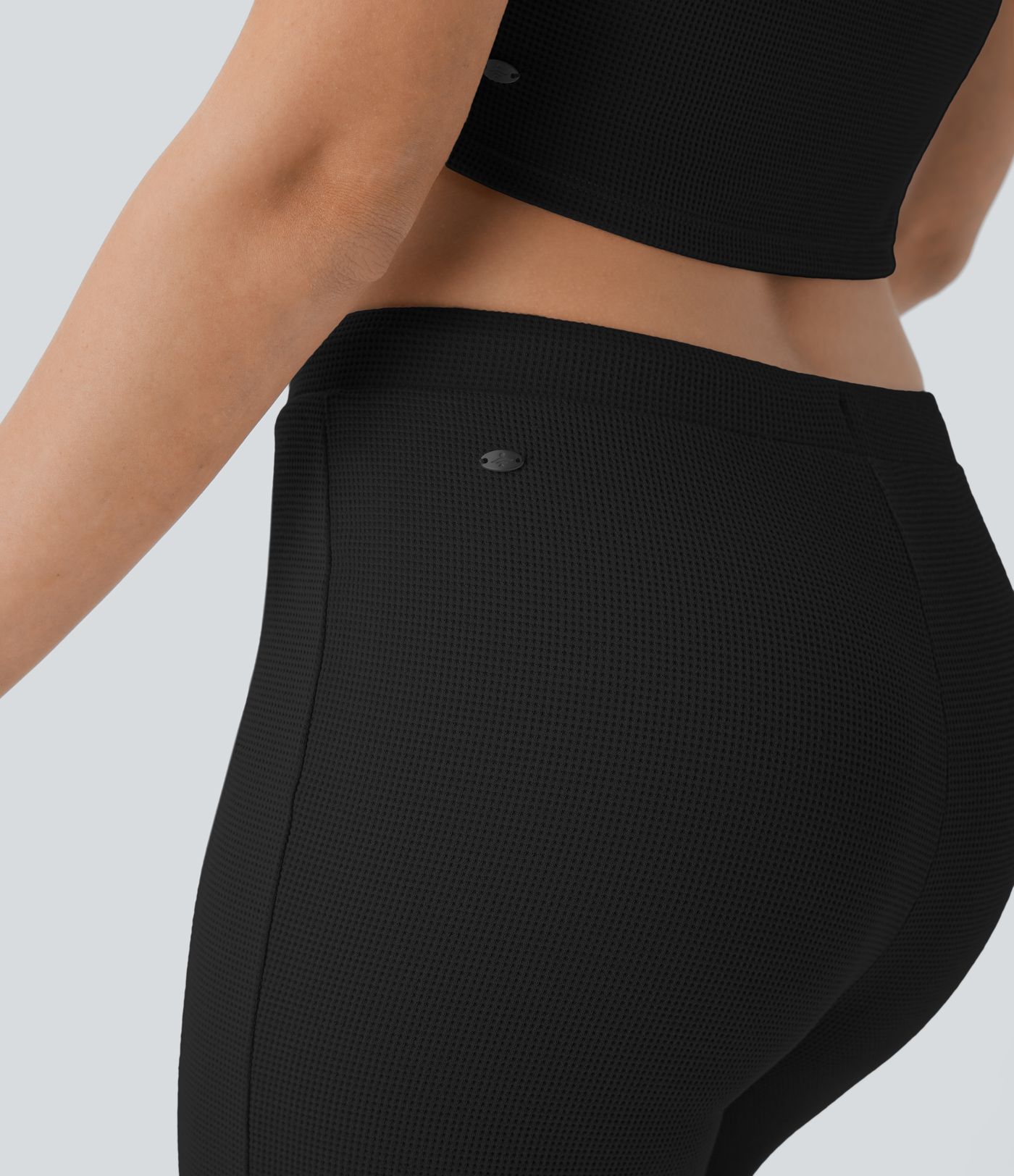 Pantalón descanso tiro medio pierna recta cordón ajuste