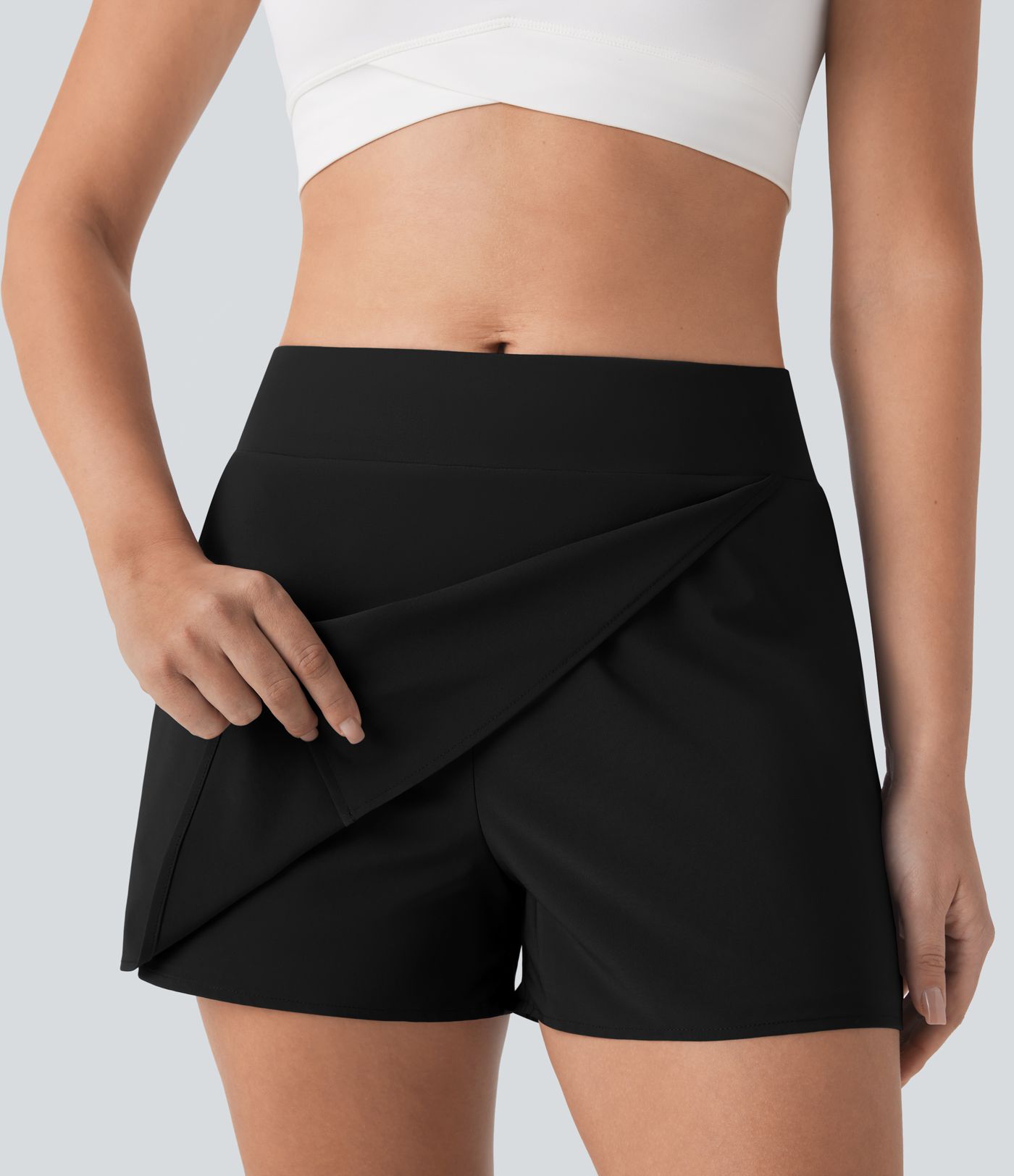 Pantalón corto Breezeful™ yoga secado rápido bolsillo lateral tiro medio