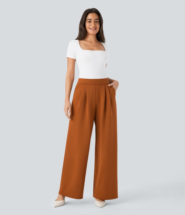 Body côtelé ajusté de travail col carré avec boutons