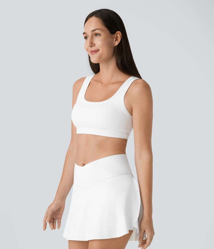 SoftlyZero™ Low Support U Neck Yoga Sports Bra-UPF50+