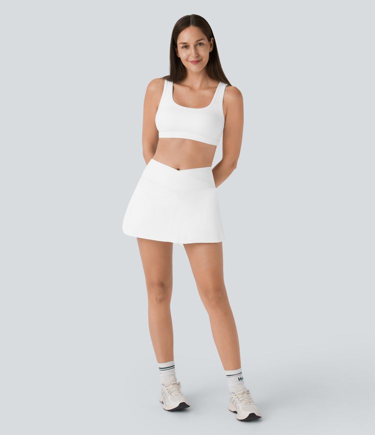 SoftlyZero™ Low Support U Neck Yoga Sports Bra-UPF50+