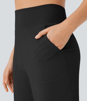 Softlyzero™ Airy Yoga-Shorts mit hohem Bund, Cool-Touch und mehreren Taschen - 17,8cm