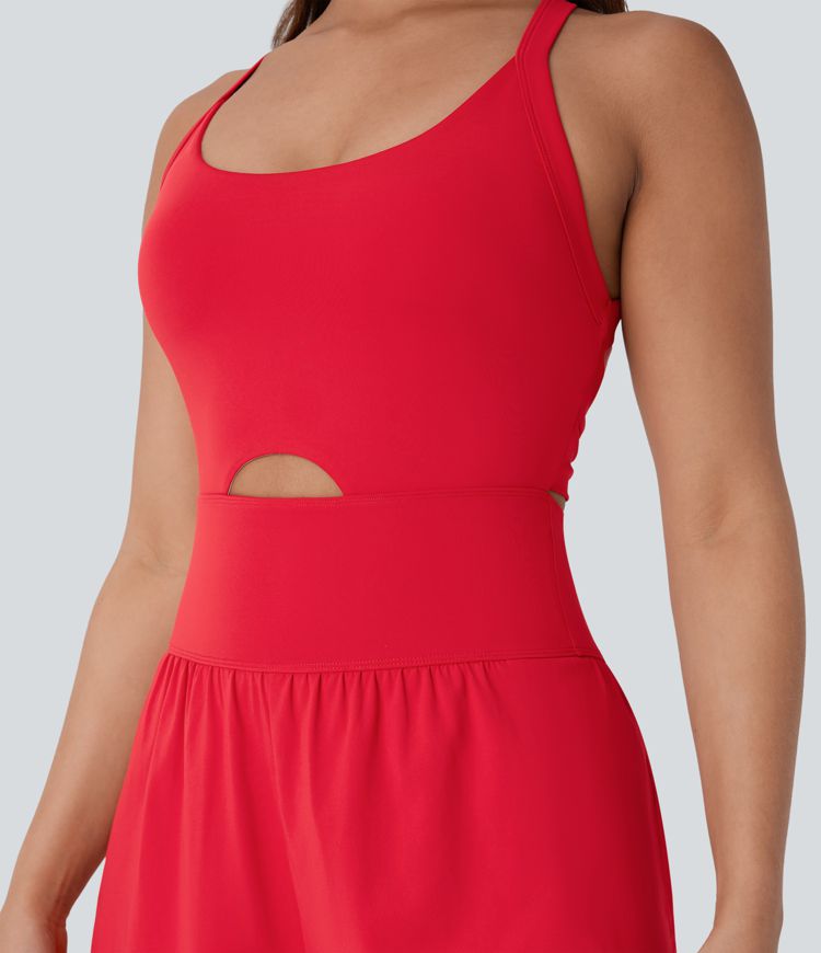 SoftlyZero™ QuickDry  Tummy Control 2-in-1 Pocket Yoga Jumpsuit