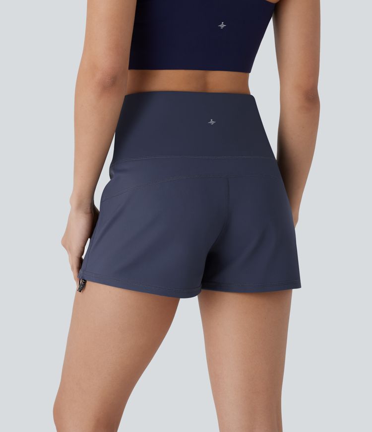 Softlyzero™ Airy High Waisted Drawstring Cool Touch Yoga Shorts