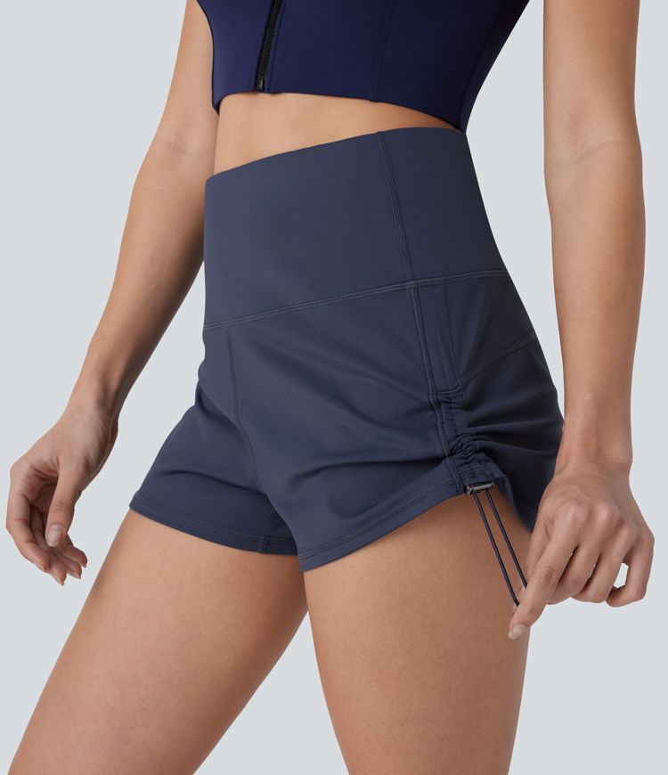 Softlyzero™ Airy High Waisted Drawstring Cool Touch Yoga Shorts