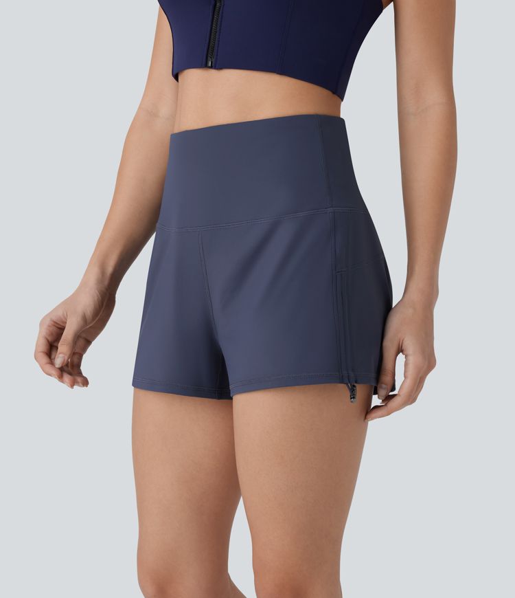 Softlyzero™ Airy High Waisted Drawstring Cool Touch Yoga Shorts