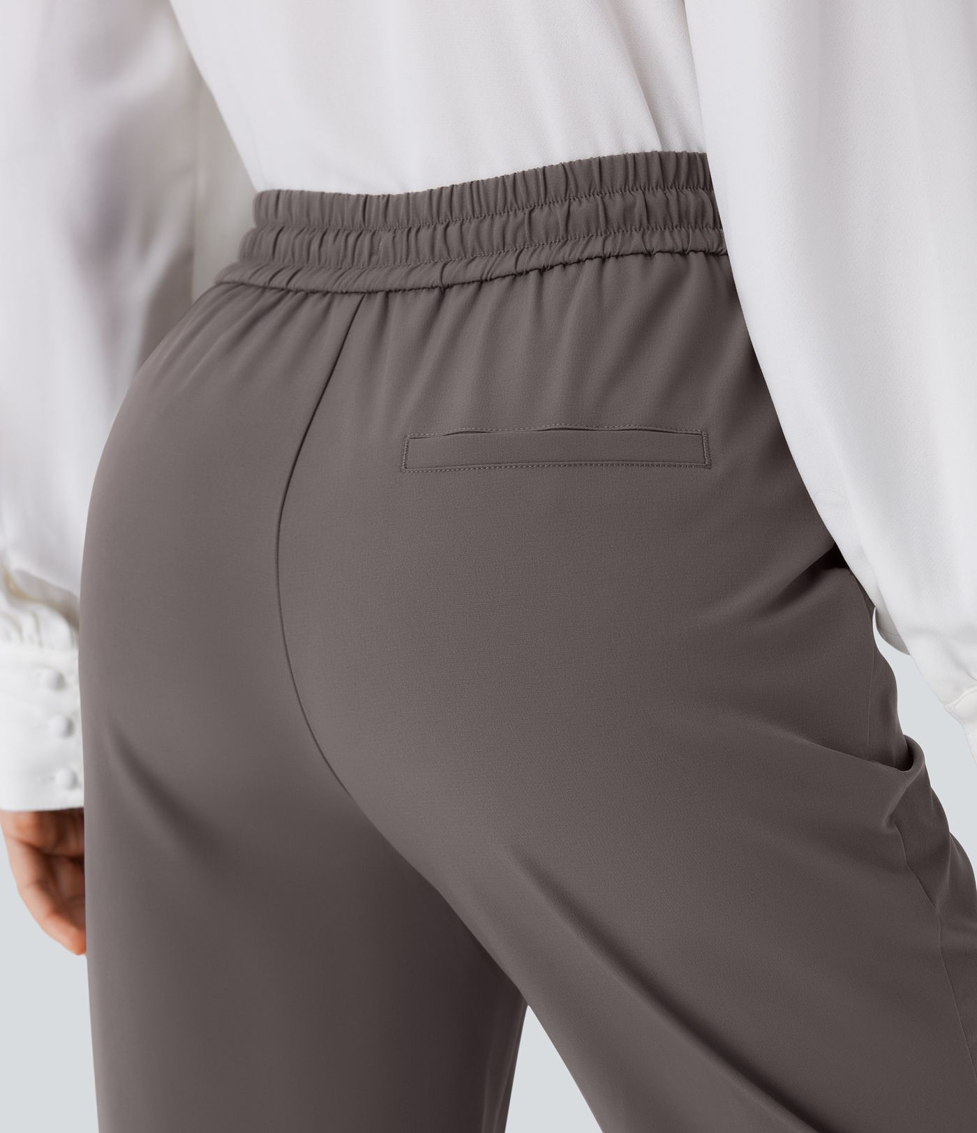 Water Repellent Wear-Resistant High Waisted Drawstring Pocket Thermal Work Pants