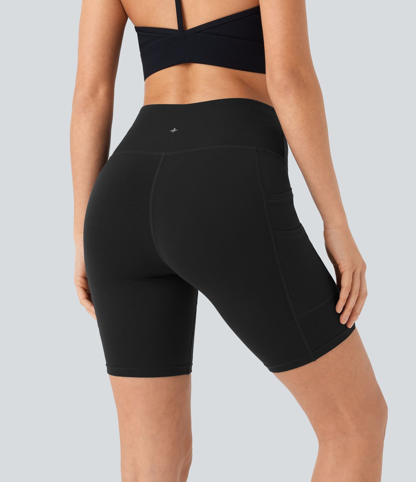 Pantalón corto Softlyzero™ yoga ciclista tiro alto bolsillo doble 17.5cm -UPF50+