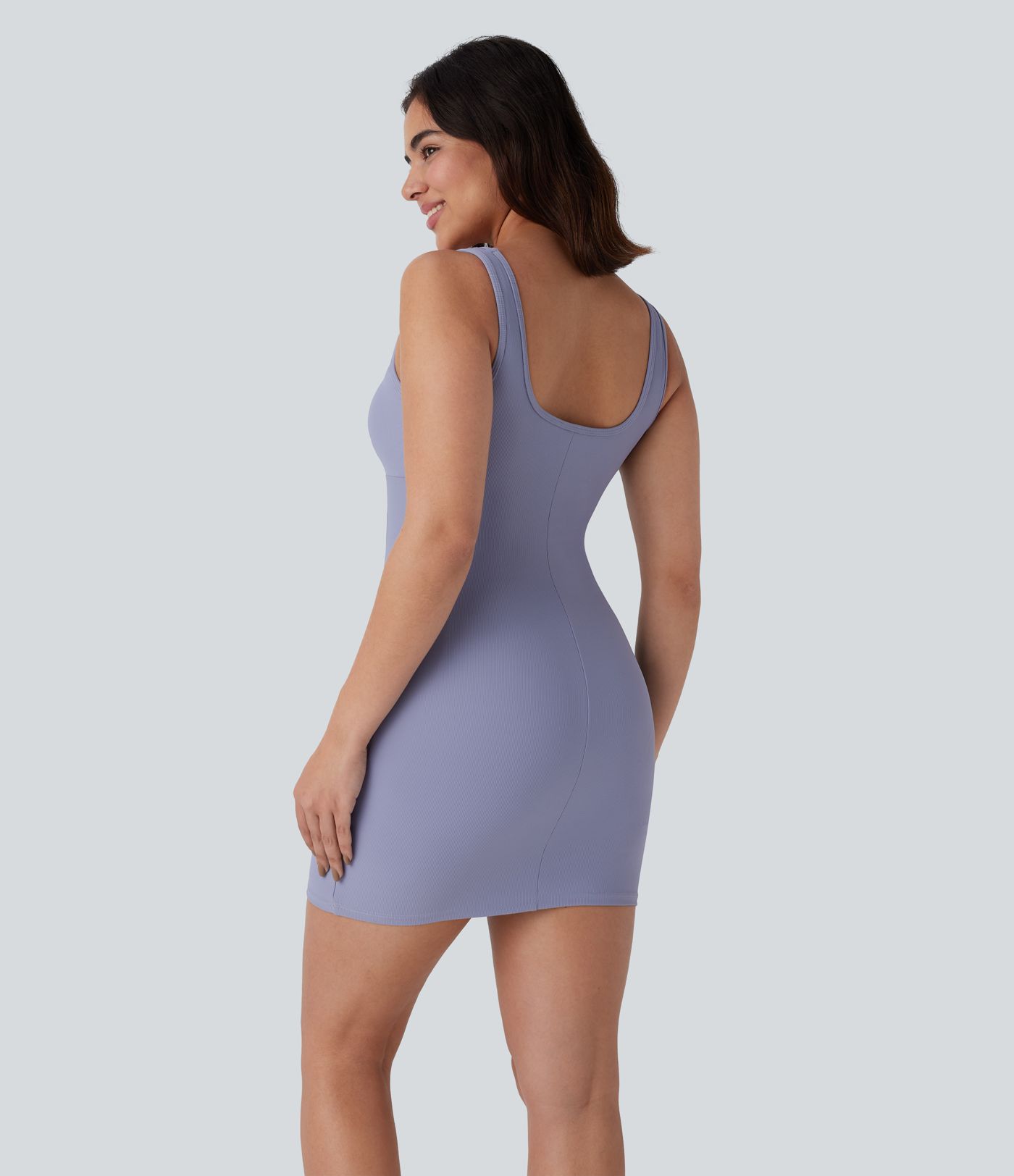 Patitoff™ Flow Pet Hair Resistant Bodycon Mini Yoga Active Dress-Easy Peezy Edition