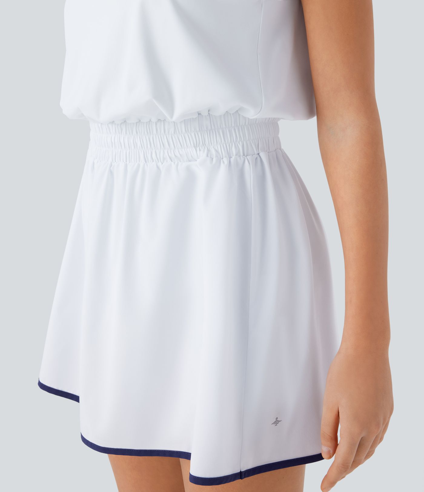 Breezeful™ Tie Back 2-in-1 Pocket Color Block Mini Quick Dry Yoga Active Tank Dress-Easy Peezy