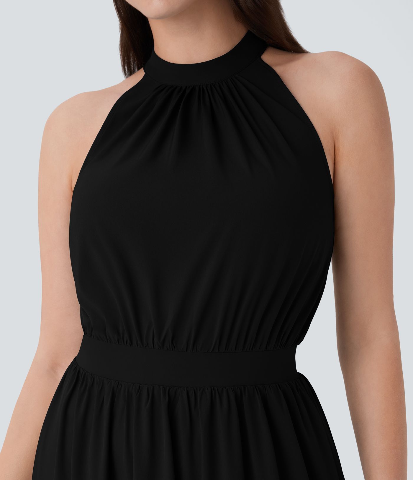 Robe Maxi Breezeful™ Sans Manches à Dos Keyhole Fluide Séchage Rapide Robe Maxi Breezeful™ Sans Manches à Dos Keyhole Fluide Séchage Rapide