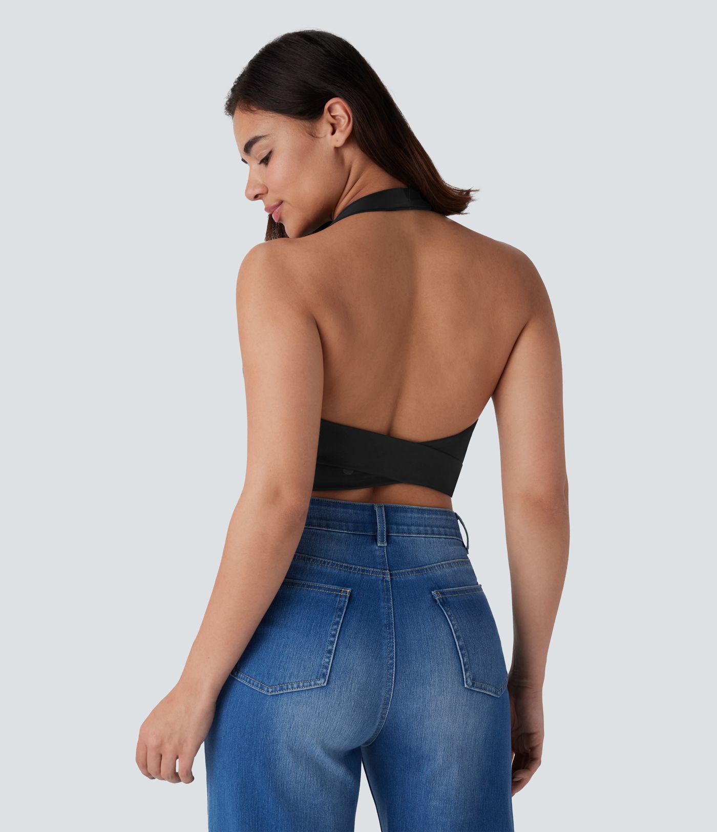 Breezeful™ Halter Adjustable Buckle Quick Dry Cropped Casual Tank Top