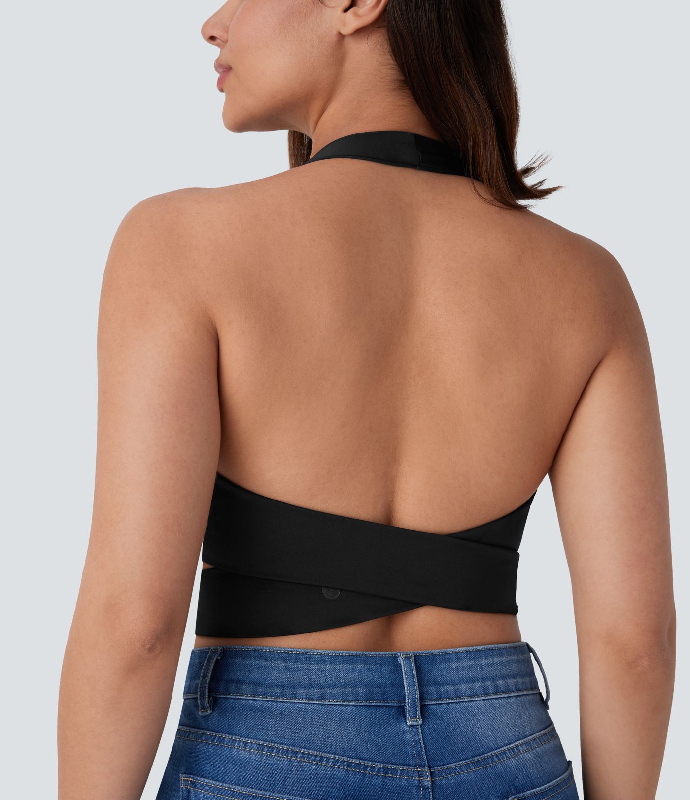 Breezeful™ Halter Adjustable Buckle Quick Dry Cropped Casual Tank Top