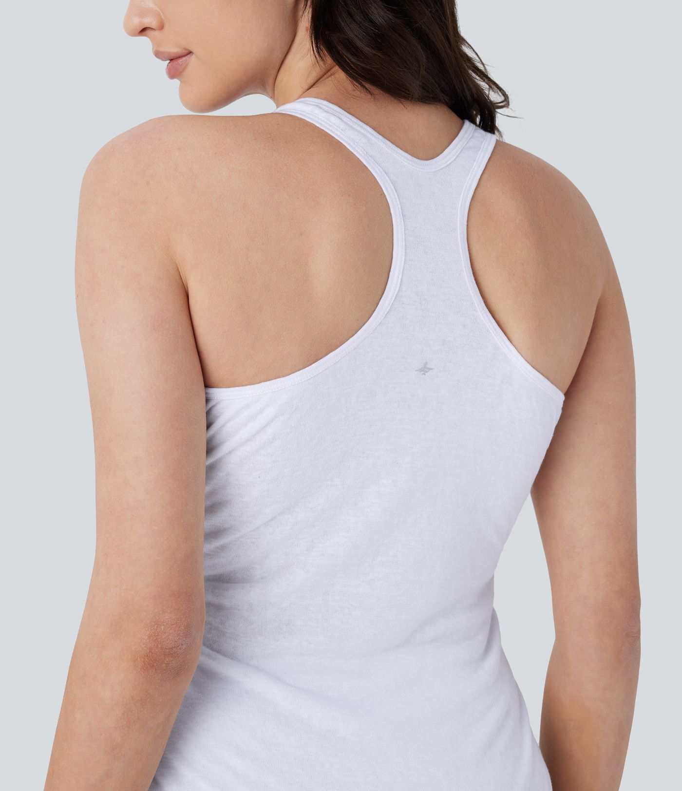 Racerback Ruched Lettuce Trim 2 Piece Set Pocket Skinny Mini Dance Active Tank Dress