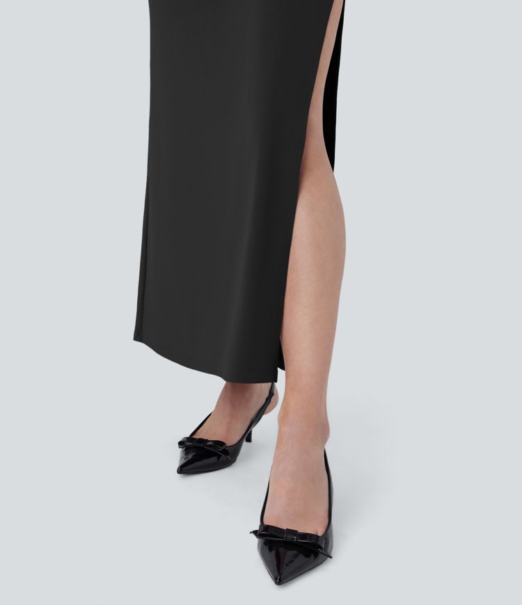 Square Neck Sleeveless Maxi Dress