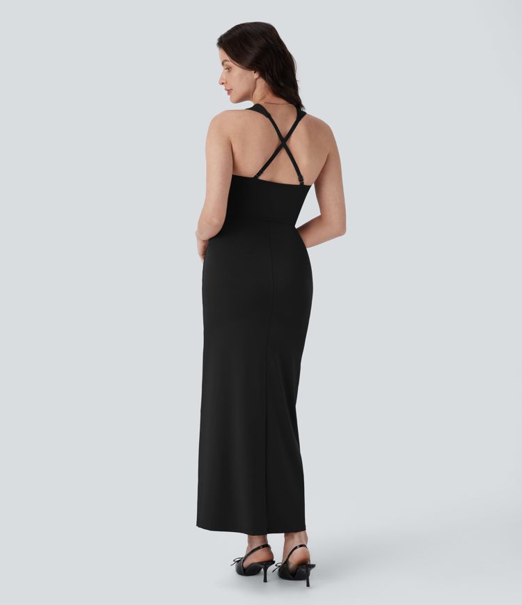 Square Neck Sleeveless Maxi Dress