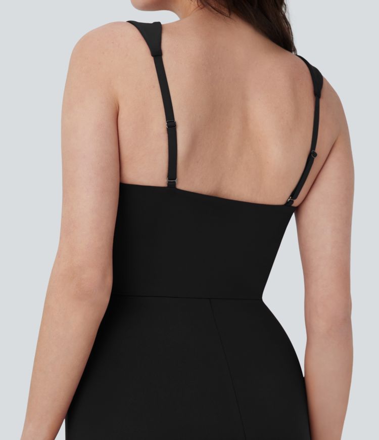 Square Neck Sleeveless Maxi Dress