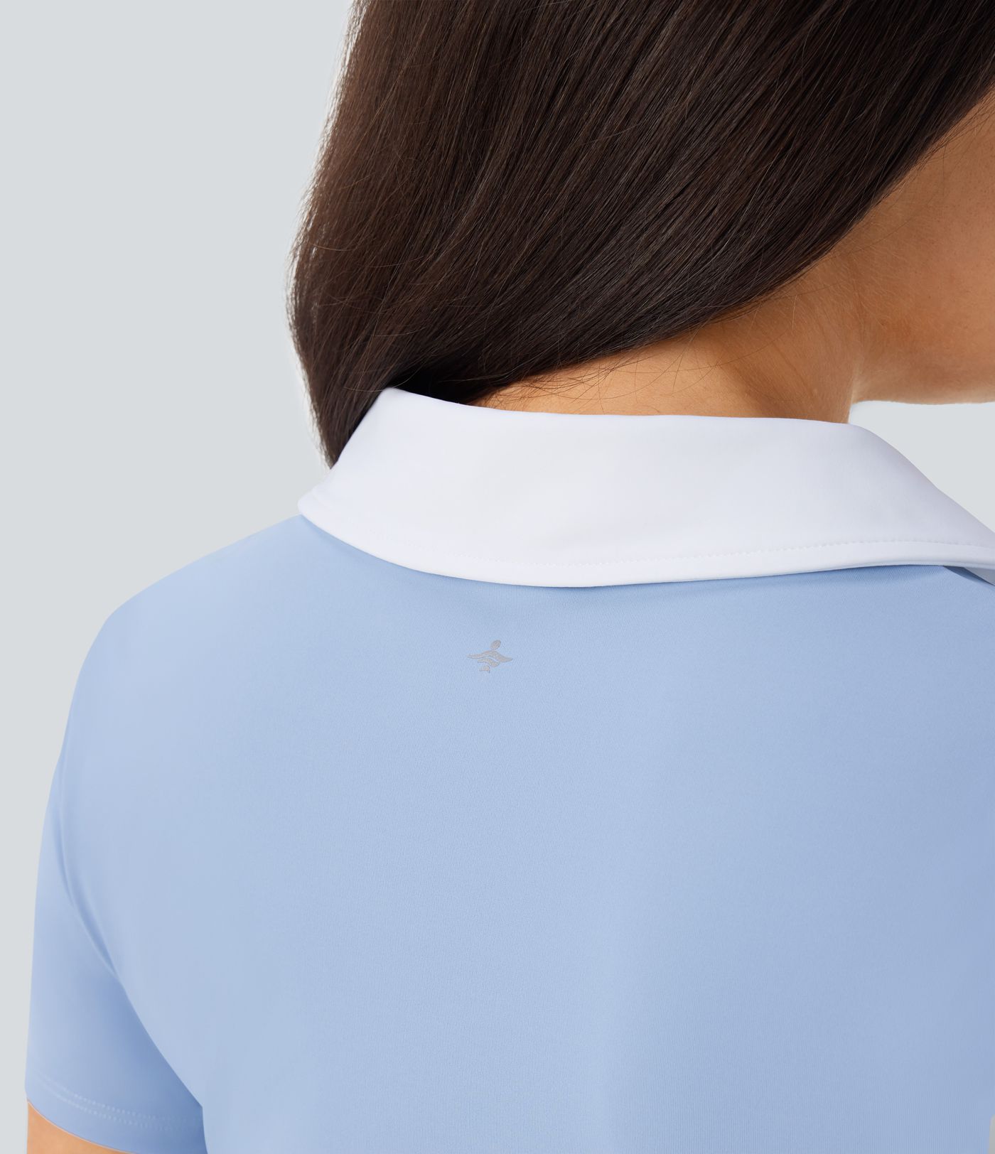 SoftlyZero™ QuickDry Color Block Cropped Tennis Sports Top