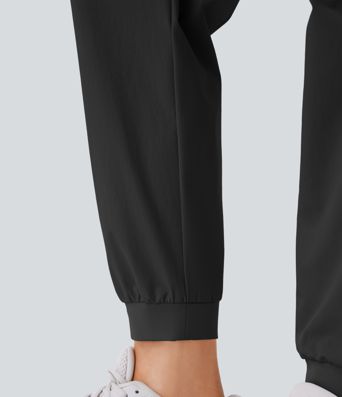 Water Repellent Wear-Resistant Mid Rise Drawstring Pockets Hiking Pile Joggers