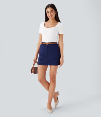 U-Ausschnitt Kurzarm Body Slim Fit Arbeitskleidung