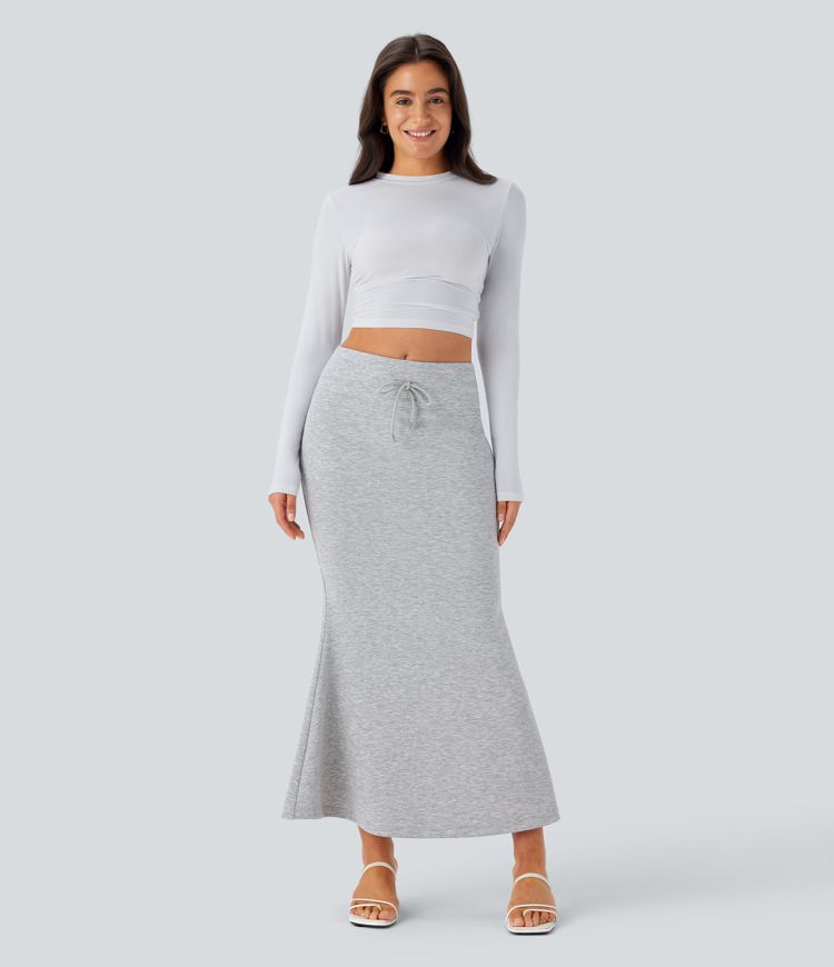 Falda maxi SoCinched sirena cordón control abdomen tiro medio