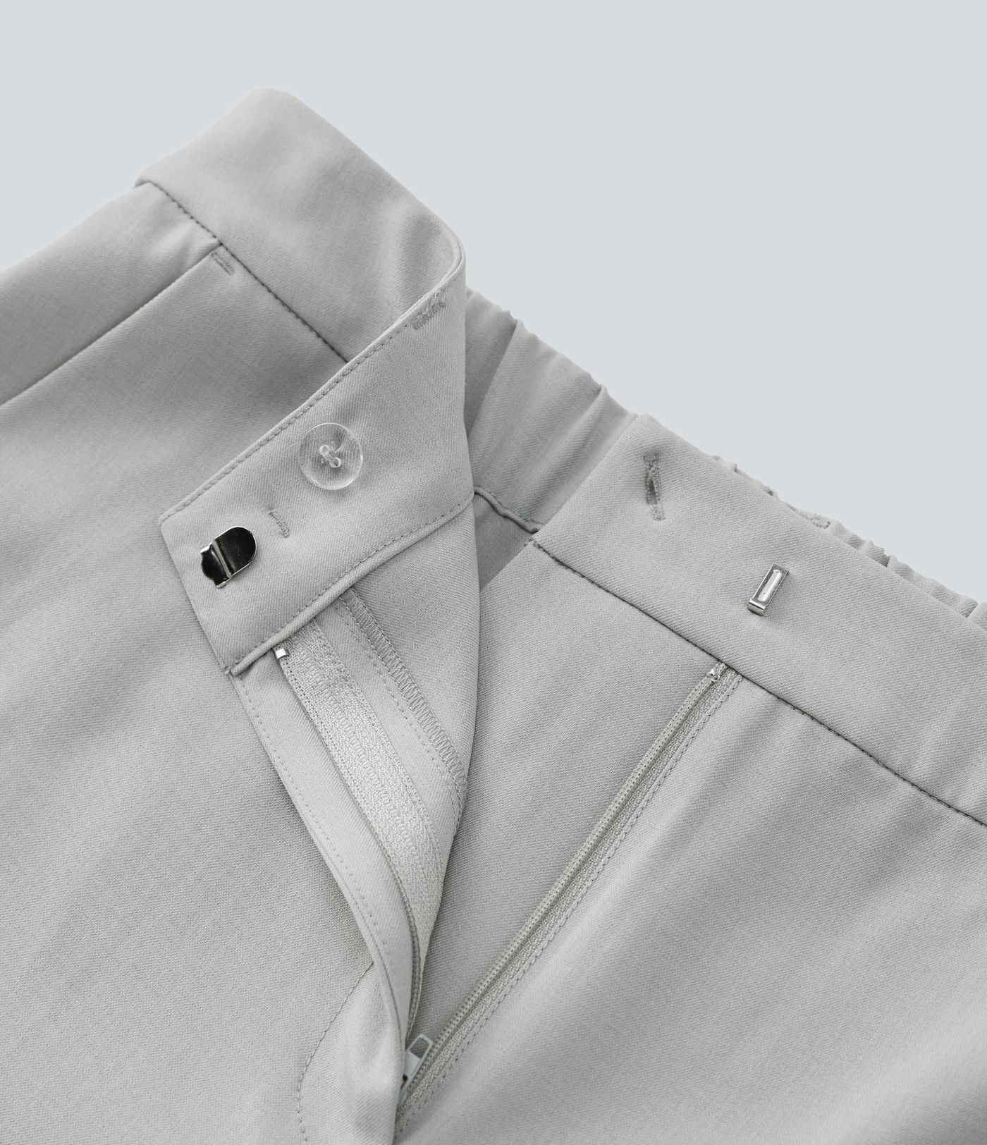 Pantalón oficina capri tiro medio bolsillo lateral