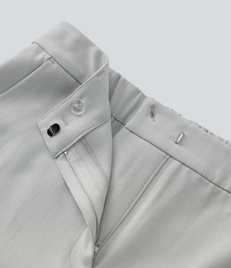 Mid Rise Pocket Capri Work Pants