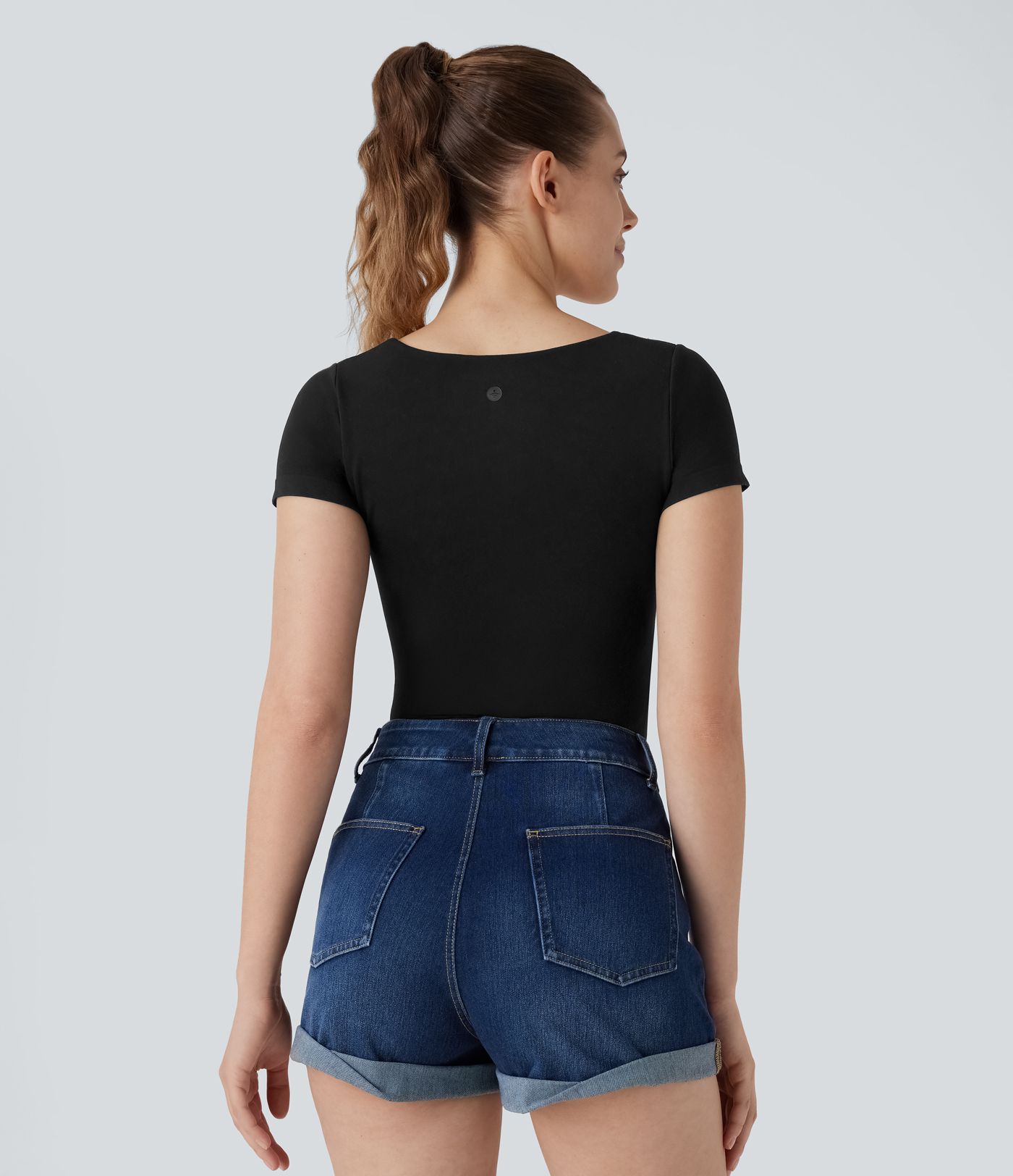 OneForm Seamless Flow U Neck 2-in-1 Skinny Lounge Top