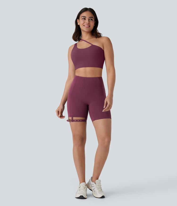 Softlyzero™ Airy, hoch taillierte Bikershorts mit Seitentasche und verstellbarer Schnalle, Cool Touch, 17,8cm