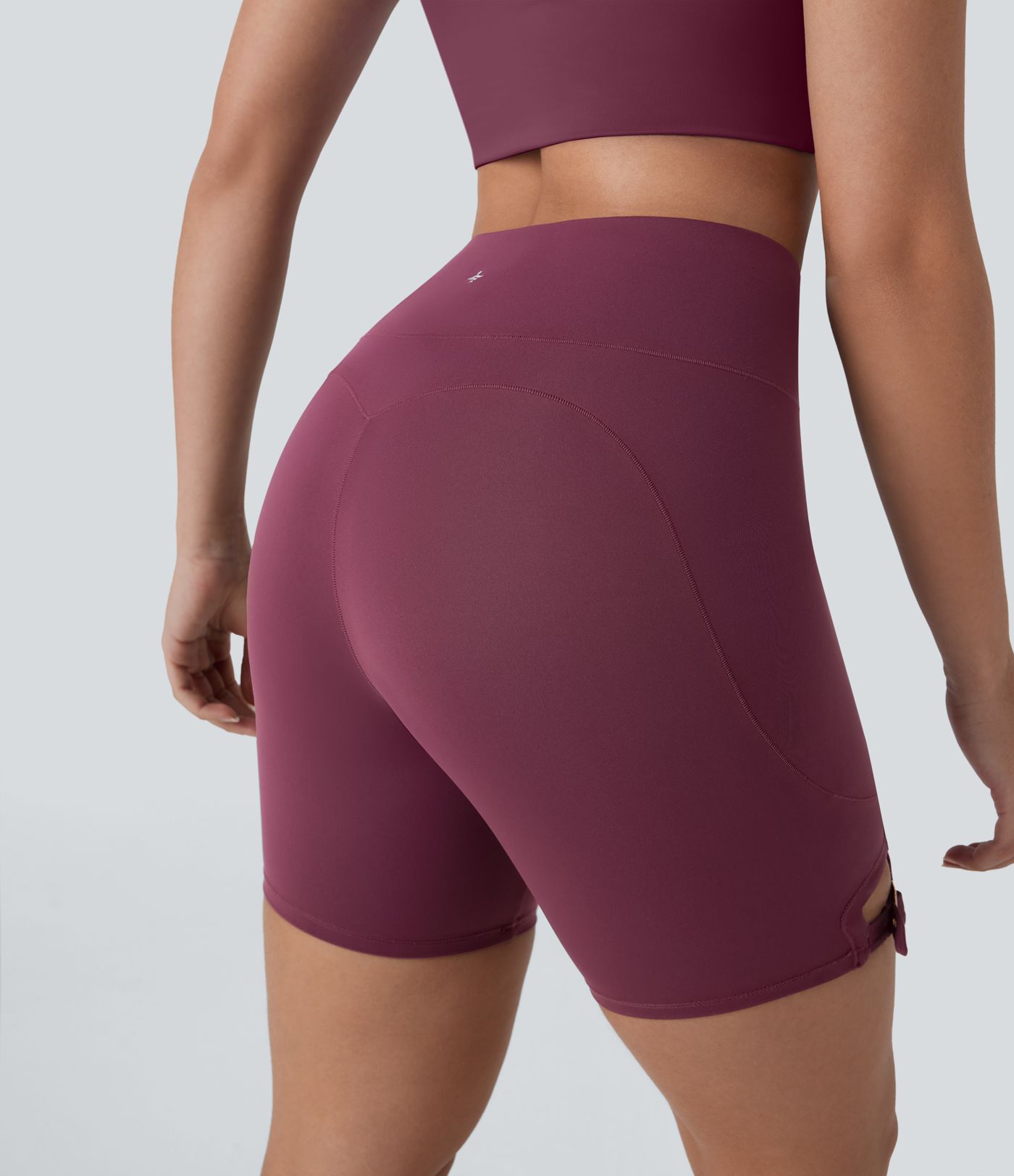 Softlyzero™ Airy, hoch taillierte Bikershorts mit Seitentasche und verstellbarer Schnalle, Cool Touch, 17,8cm