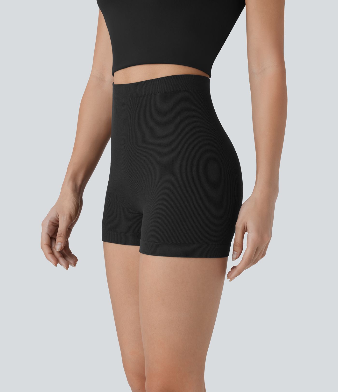 Nahtlose Freizeit-Shorts mit niedrigem Bund