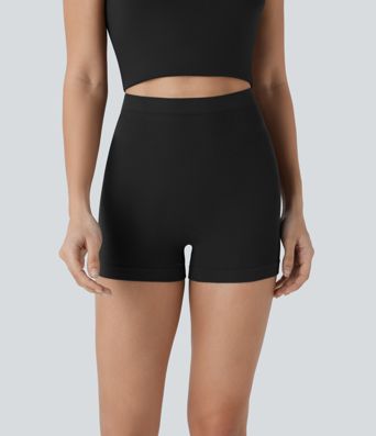 Nahtlose Freizeit-Shorts mit niedrigem Bund