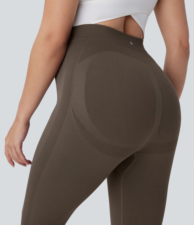 Seamless Flow Super High Waisted 7/8 Yoga Maternity Leggings