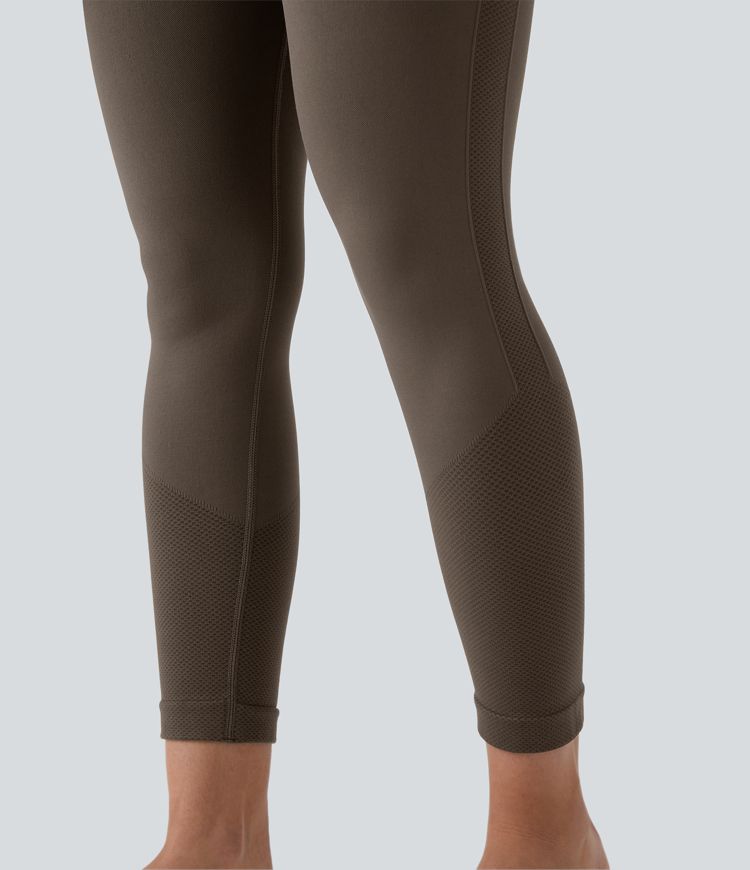 Seamless Flow Super High Waisted 7/8 Yoga Maternity Leggings
