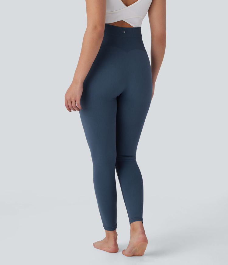 Seamless Flow Super High Waisted 7/8 Yoga Maternity Leggings