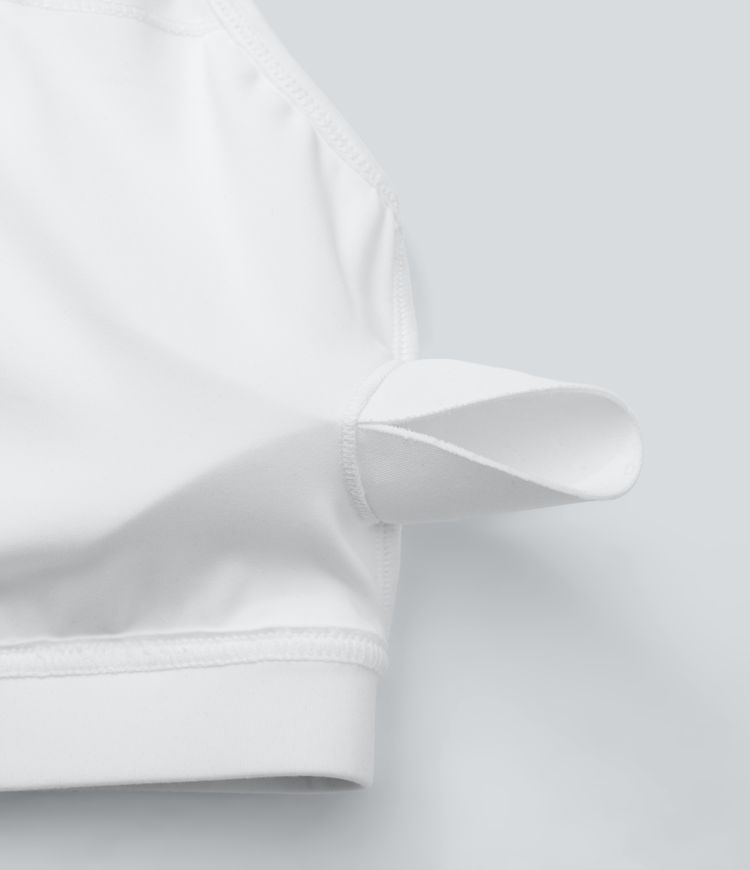 SpeedWave™ - Rückenfreier, perforierter Sport-BH mit mittlerem Support und Racerback - schnelltrocknend